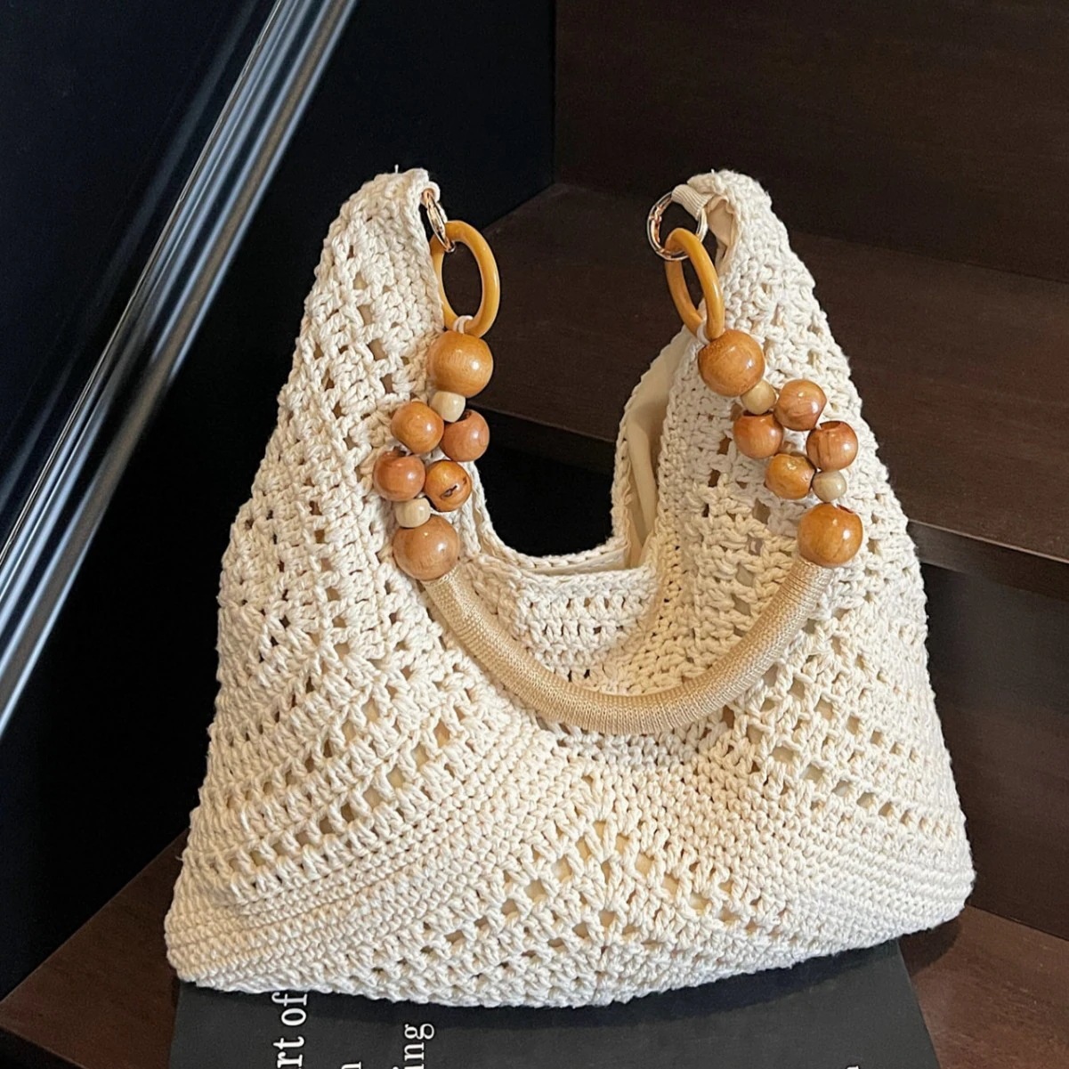 【20点セット】メガ割ショルダーバッグ マイエコバッグ探し ボヘミアン風 ウィービングバッグ 女性 新作 大容量 透かし編み ショルダーバッグ レジャー 休日 旅行 ビーチバッグ