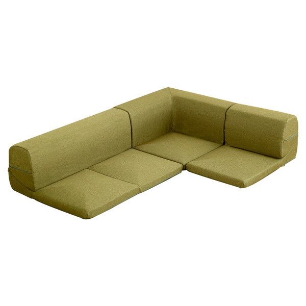 ホームテイスト SH-07-LTN カバーリングコーナーローソファ Lantana-ランタナ- (カバーリング コーナー ロー 単品) タスクグリーン メーカー直送