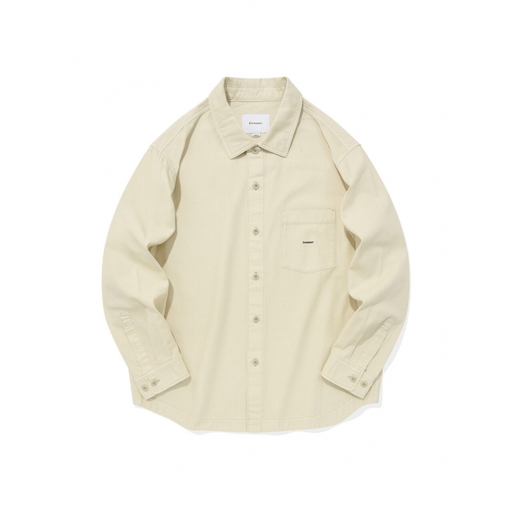 COVERNAT ダイイング オックスフォードシャツ エクルー