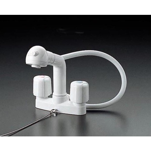 KF64Z 寒 2ハンドル洗髪シャワー 栓付