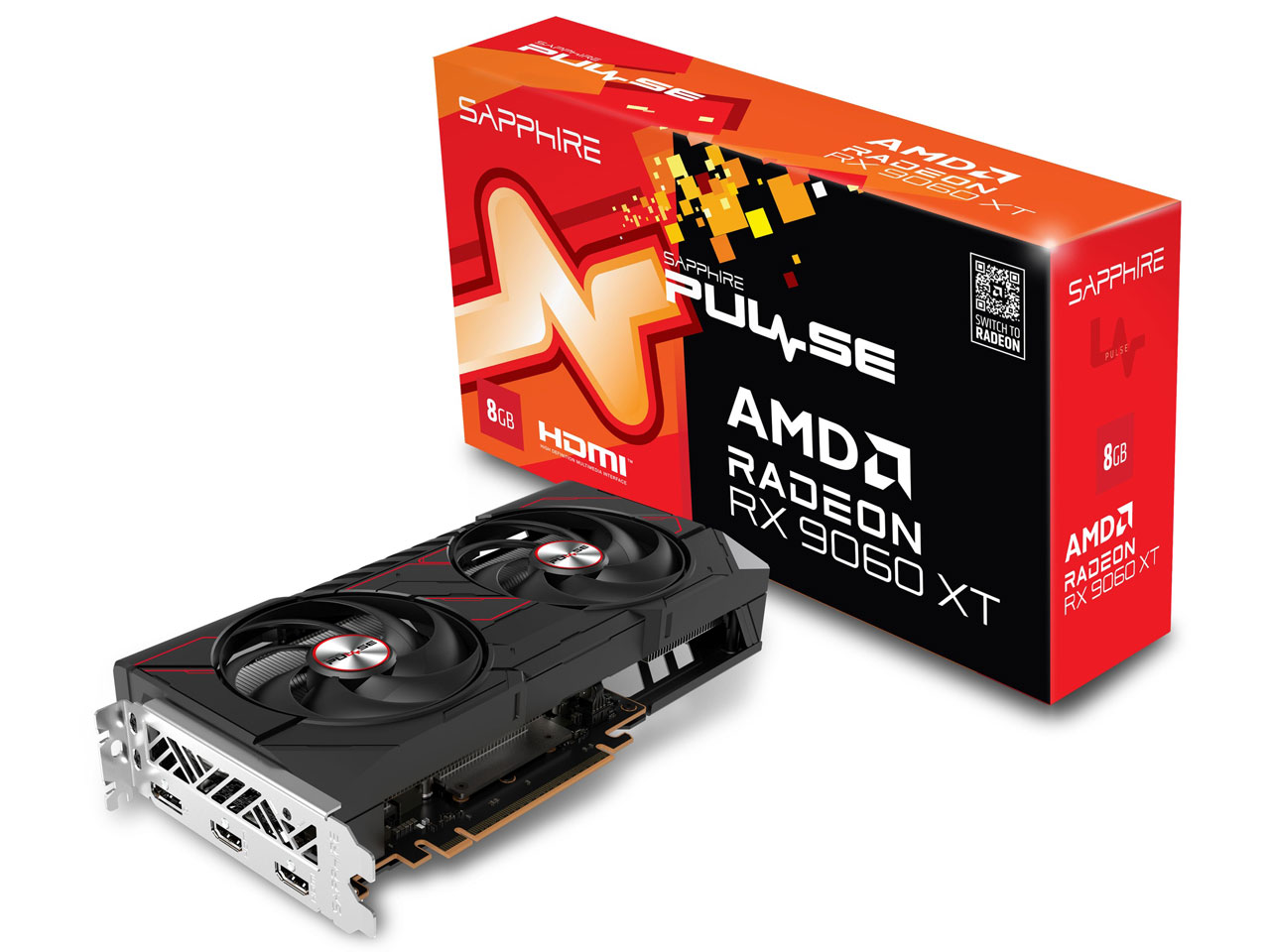 SAPPHIRE PULSE Radeon RX 9060 XT GAMING OC 8GB [PCIExp 8GB]　即納　カード決済OK