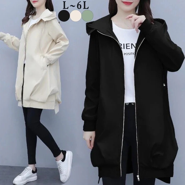 トレンチコート　スプリングコート　ライトアウター コート ジャケット レディース トレンチ 長袖 膝丈 ロング ミモレ丈　ロングコート 　大きめ 　大きいサイズ　 春秋　S　M L　2L 3L今日は3