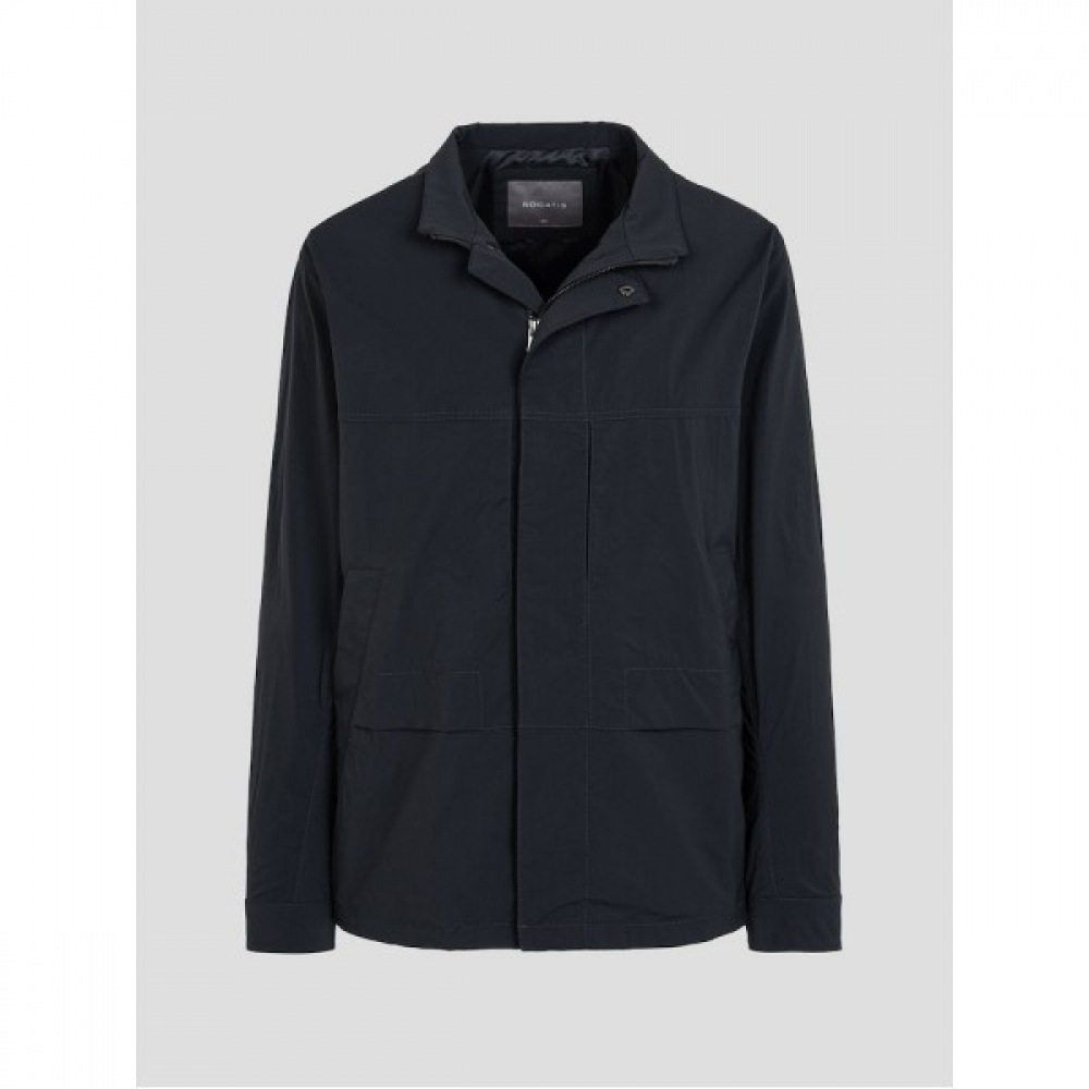 （ロガディス）ハイネックサファリジャケット-アッシュ（RY4237C134）