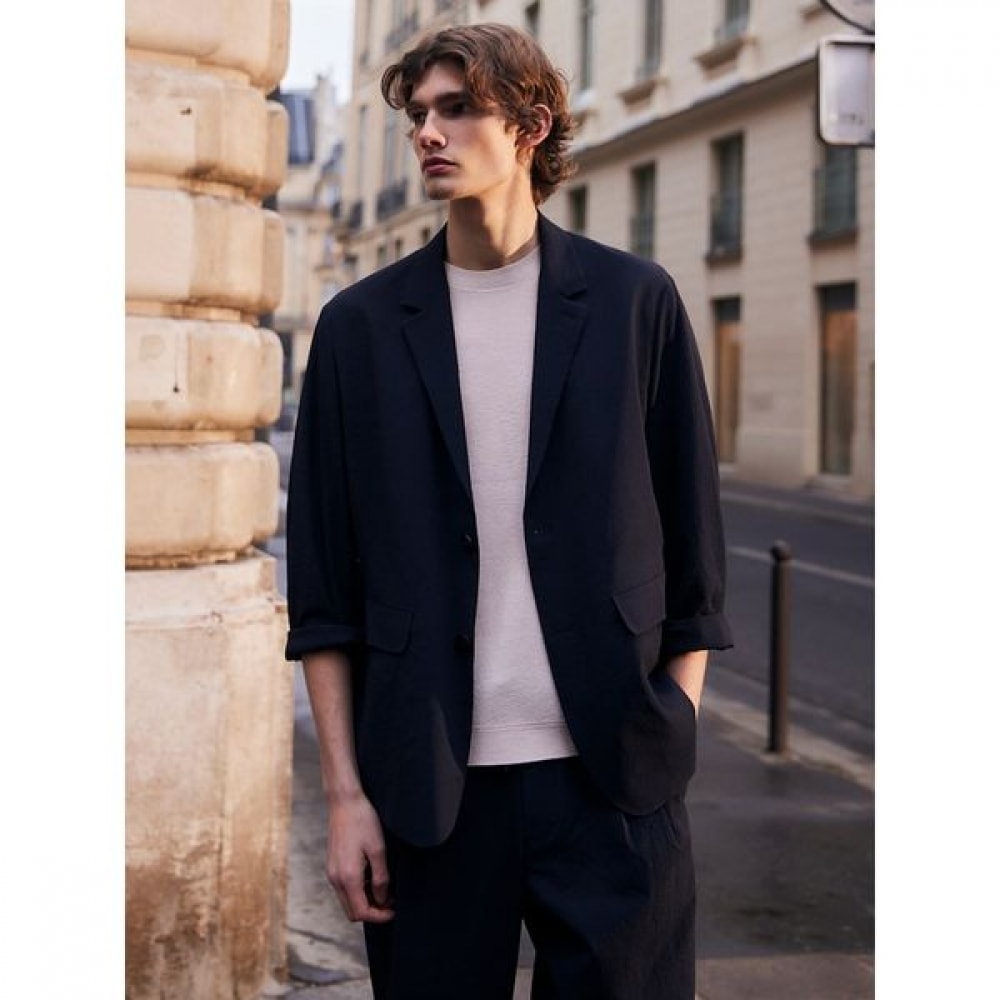 [ギャラクシーライフスタイル] コットンブレンドラウンドネック半袖セーターベージュ（GC4351E02A）