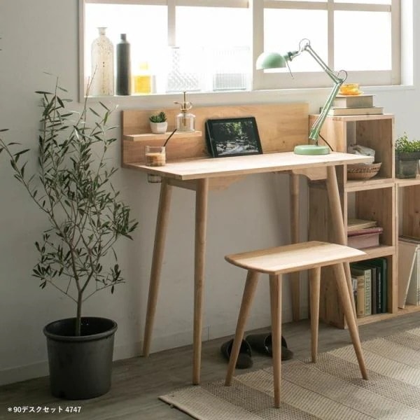 デスク 机 おしゃれ ナチュラルモダン 木製 チェア付き2点セット 90cm pcデスク 学習机 勉強机 ワークデスク ライティングデスク 低ホルムアルデヒド