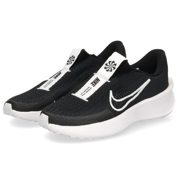 ナイキ スニーカー レディース 黒 厚底 ランニングシューズ NIKE インタラクト ラン イージーオン FV5591 001 ブラック/ホワイト