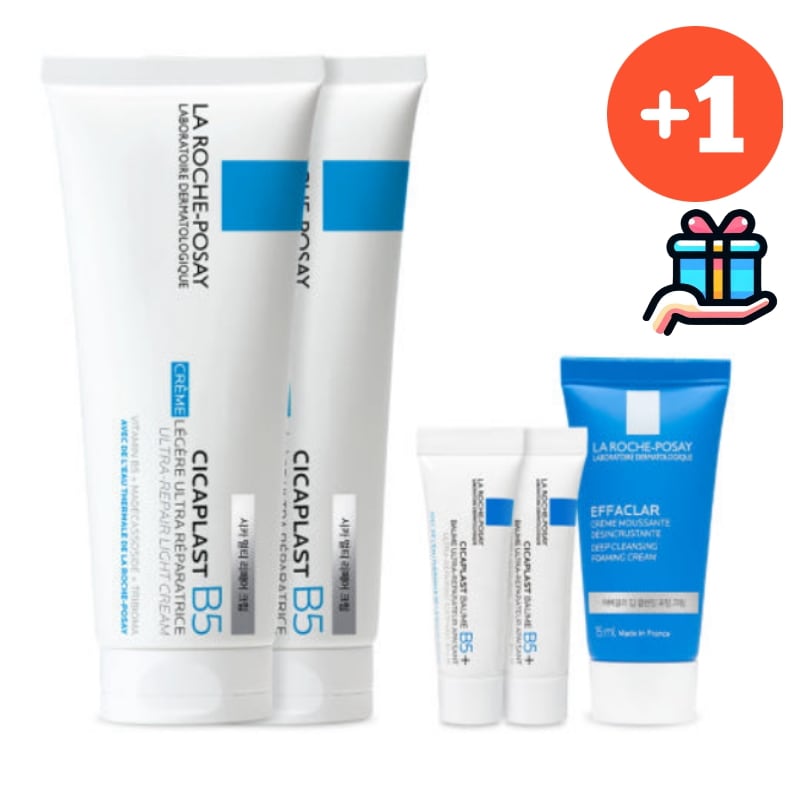 [韓国人気大容量SET1+1] NEW シカプラストリペアクリーム B5+ 100ml +100ml 敏感肌 乾燥肌 高保湿 肌保湿クリーム にきび肌 脂性肌 ダメージ保護 鎮静 保湿 弾力