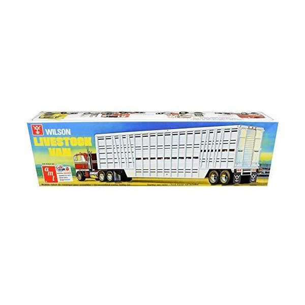 AMT AMT1106 1:25 Wilson Livestock Van Trailer， Multi 並行輸入品