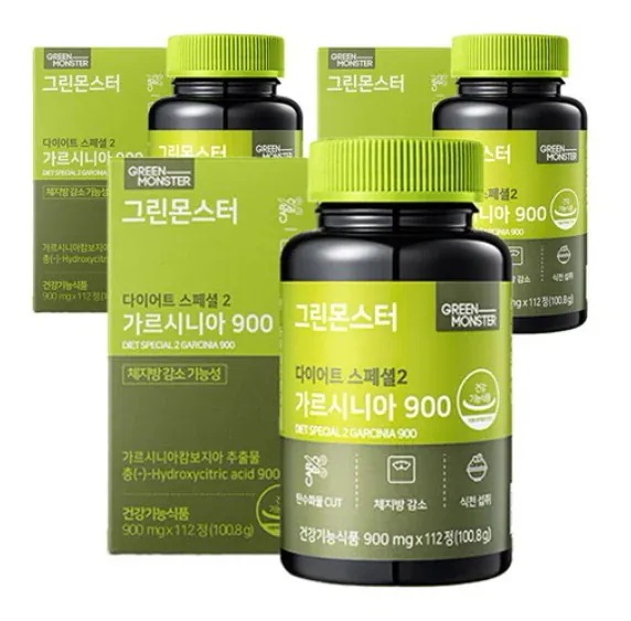 グリーンモンスターダイエットスペシャル2ガルシニア900 / 8週間分(112錠x3個)