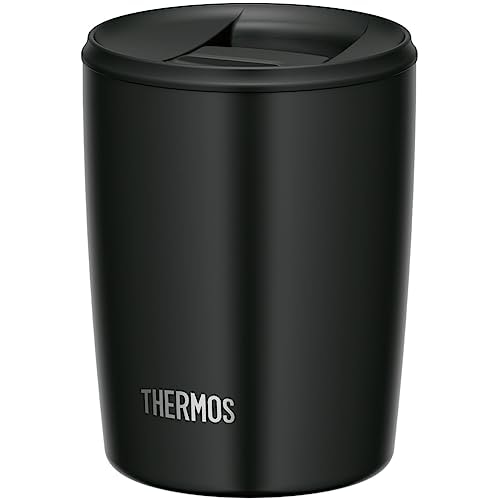 サーモス 真空断熱タンブラー フタ付き 300ml ブラック JDP-300 BK