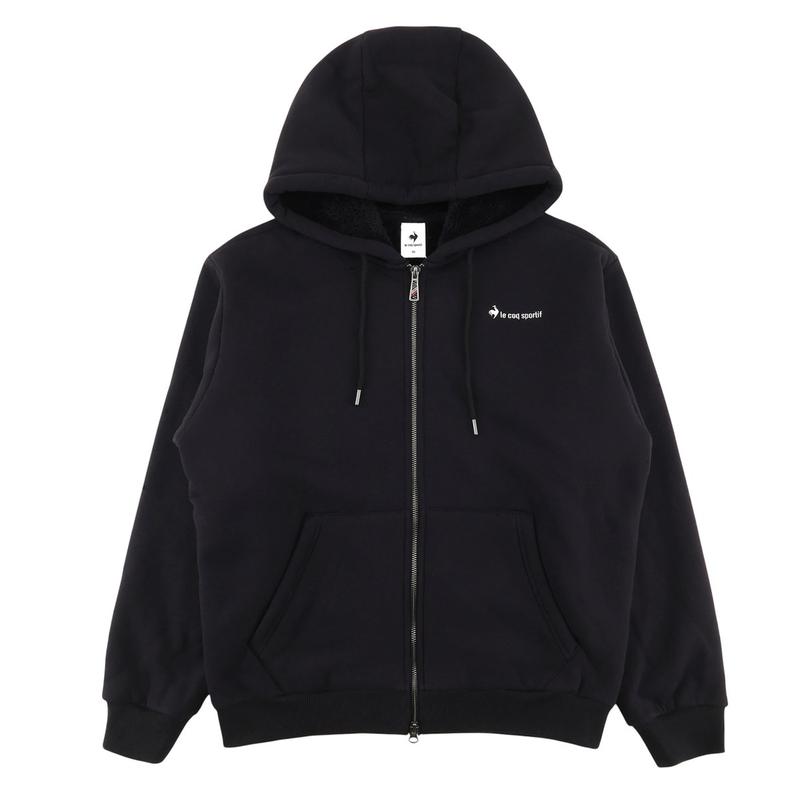 ユニシェルパルーズフィットフード付きジップアップQQ423LFTO1BLK
