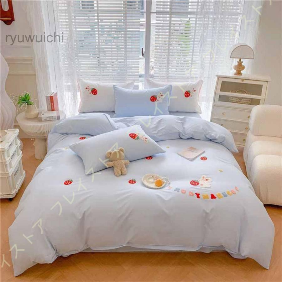 布団カバー 4点セット 寝具カバーセット 綿100% ベッドカバー 寝具 寝具 掛け布団カバー 肌触り 四季通用 オールシーズン 無地 シンプル ファスナー30%までに制限 6,013円