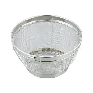 (60個セット) ステンレス 深型 ざる/調理器具 (18cm) リング付き 吊り下げ収納可 お手入れ簡単 SUIグート (キッチン 台所)