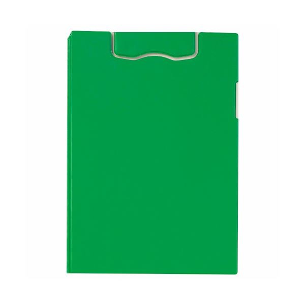 (まとめ) ライオン事務器マグネットホルダー(レオグリップ) 2つ折り式 A4タテ グリーン No.300MG 1枚 (×10セット)