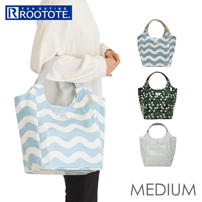 ルートート トートバッグ ROOTOTE 1103 通販 トートバック レディース 大きめ マチ広 軽量 軽い 肩掛け 通学 通勤 おしゃれ かわいい ラミネート加工 撥水 EU.ROUND ラウンド