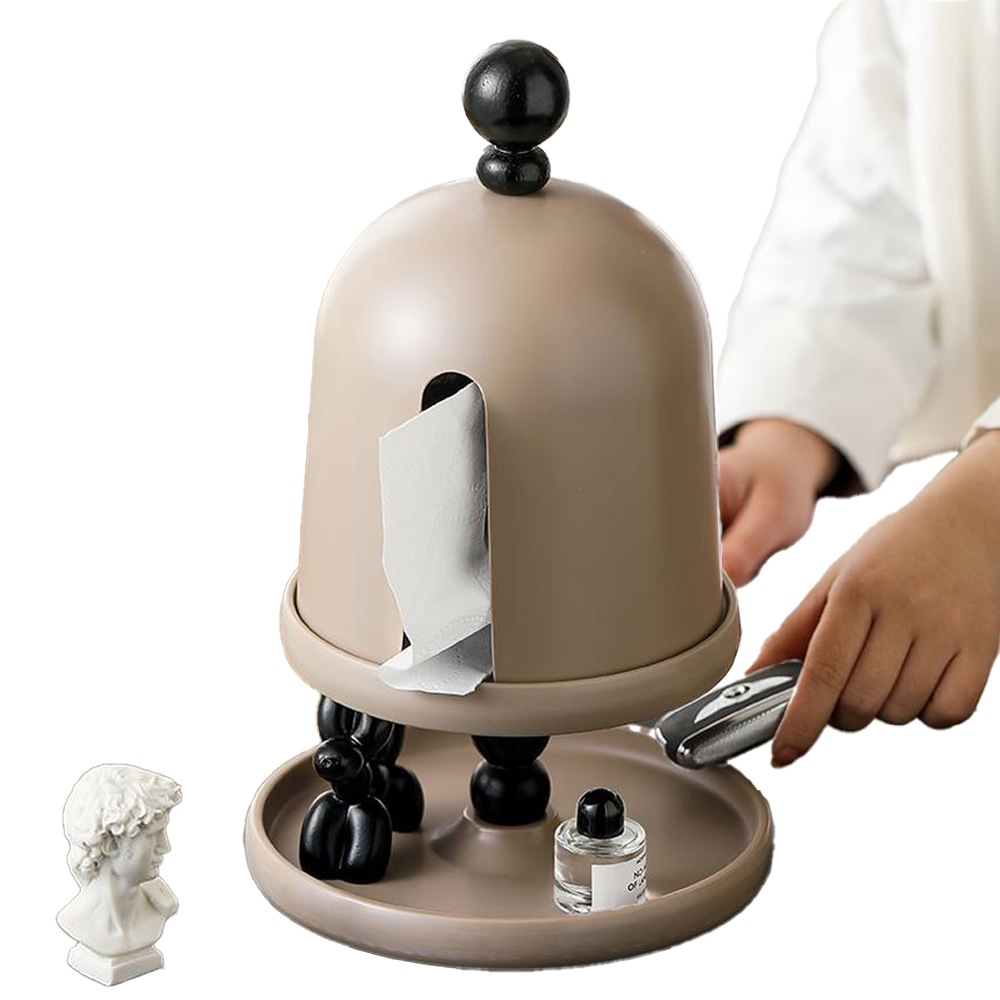 装飾ティッシュボックスリビングルームの高級レトロな飾り多機能玄関テーブル収納紙ボックスボックスダブルレイヤー