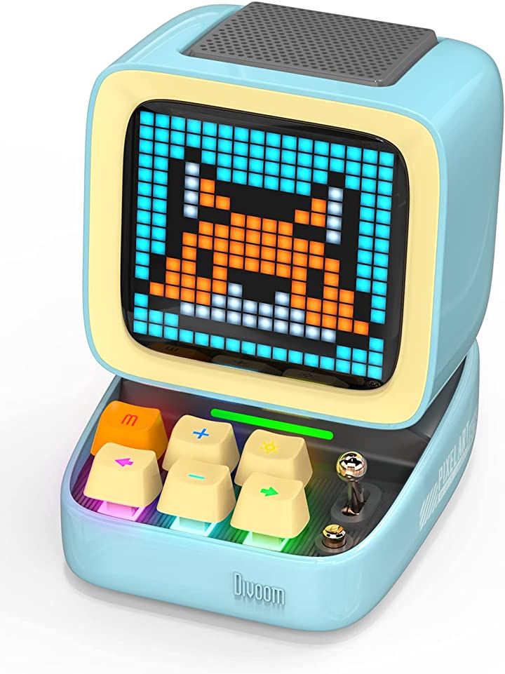 Ditoo-Pro ポータブル Bluetoothスピーカー 3.55インチ LEDスクリーン ピクセルディスプレイ ブルー(blue) 9,856円