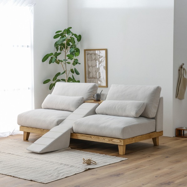フラッフィルソファ 2P ストーンホワイト（SWH） 組立式 86,648円