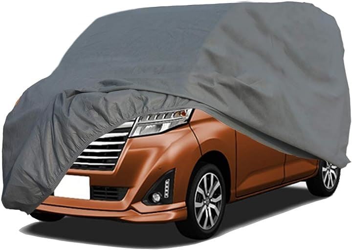 ボディーカバー 不織布 裏起毛 車カバー 軽自動車 4層構造 防水防塵防輻射紫外線 四季対応 カーカバー 軽自動車375x170x190CM( グレー, 375x170x190CM)