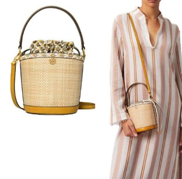 Qoo10 TORY BURCH Robinson Straw Mini