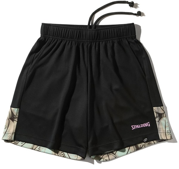 SPALDING スポルディング プラクティスパンツ ボールプリント イン ザ ダーク バスケットボール プラクティスパンツ SMP25125-1000