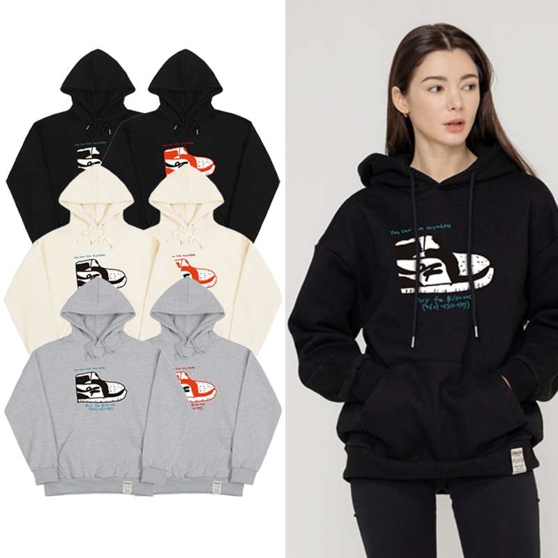 [UNISEX]OP shoes center hoodie_6color