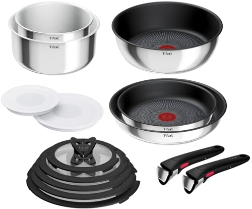 【オンライン限定】 ティファール 取っ手のとれる 鍋 フライパンセット 充実の14点セット IH ガス火対応 専用取っ手2本付き PFOAなどの