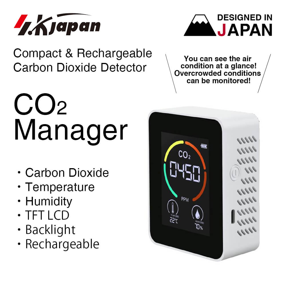 二酸化炭素濃度 卓上型 ウイルス対策 予防 二酸化炭素測定器 CO2マネージャー CO2MG