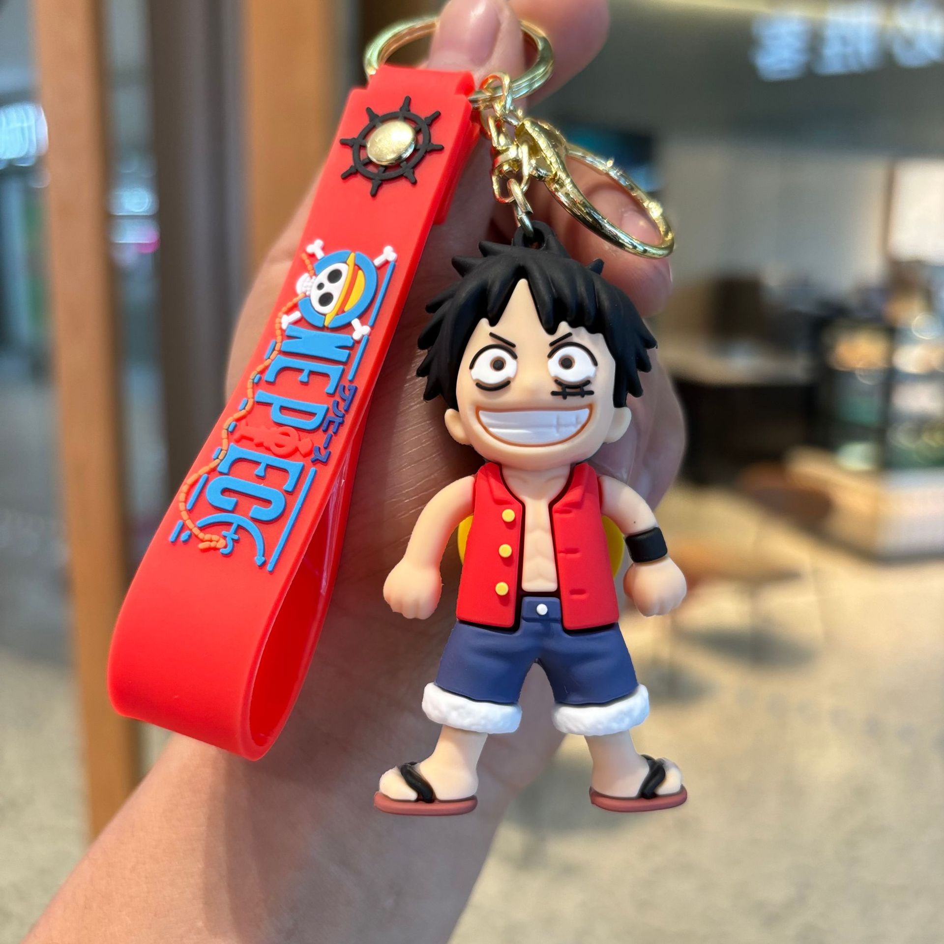 日本未発売】数量限定 ONE PIECE ニカ ルフィ キーホルダー