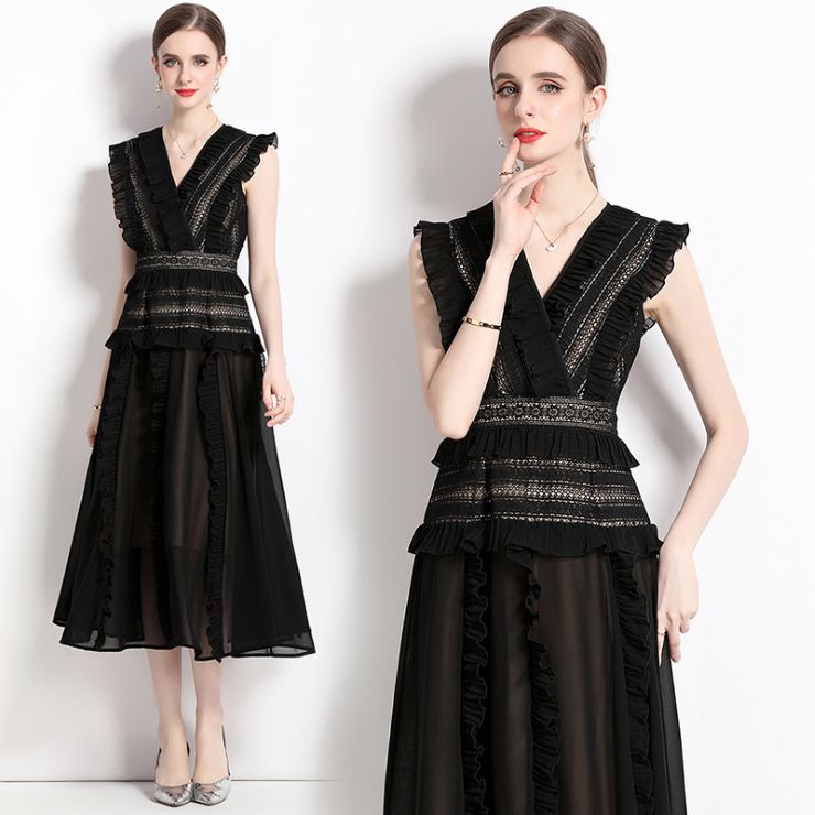 【10月15日20時 新作】　ノースリーブフラワーステッチワンピース ノースリーブフラワーステッチワンピース ワンピース 結婚式 ワンピ 二次会 入学式 入園式 卒業式 大人 上品 OL