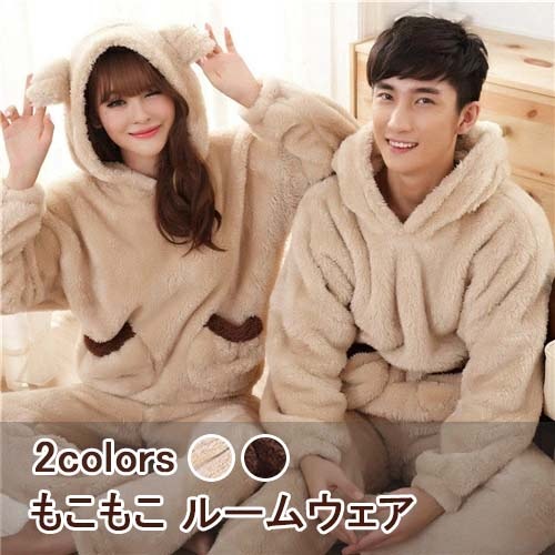 2026春新商品ペア パジャマ もこもこ 冬 カップル ペア ルームウェア 上下 セット ペア パジャマ もこもこ カップル パジャマ 秋冬 ペア 結婚祝い プレゼント ペアパジャマ カップル 冬 カ