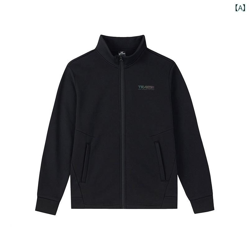 ジップアップ ジャケット メンズ カーディガン ニット スポーツ カジュアル 暖かい スタンドカラー トップス ブラック ブルー グレー