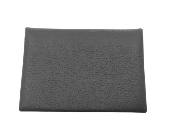 エルメス カードケース カルヴィ デュオ シェブルミゾル - コインケース W刻印 シルバー金具 グリミスティ 名刺入れ カード入れ 小銭入れ ブランド ポイントカード【本物保証】