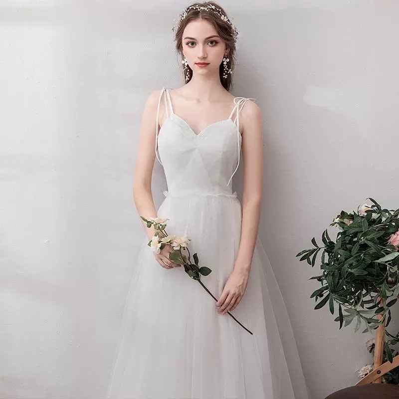 パーティードレス2024大人気 新作 高級感 気質 ワンピース 花嫁ロングドレス 結婚式ワンピース 結婚式 ドレス ウェディングドレス 白 ロングドレス 韓国ファッション41