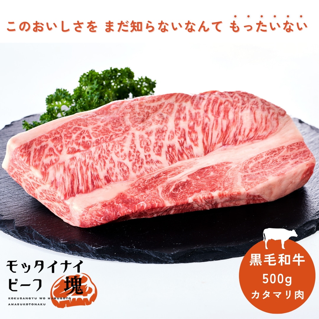モッタイナイビーフ 塊(黒毛和牛 格付A4ランク以上 牛肉 500g カタマリ肉)