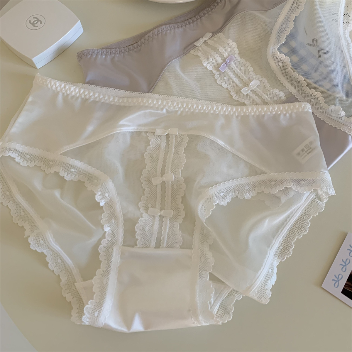 【1点ご購入 で10点プレゼントいたします】戦乙女スヴィア7A抗菌純綿股間女子レースパンツレディース薄手股間