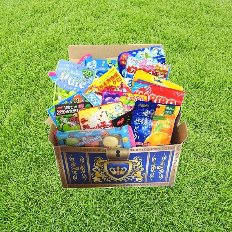 【グミ 50点 お楽しみセット】 食べ比べ 詰め合わせ 駄菓子 人気 アソート 景品 誕生日 プレゼント クリスマス ギフト（ぴきしぇも オリジナル 宝箱） (賢者)