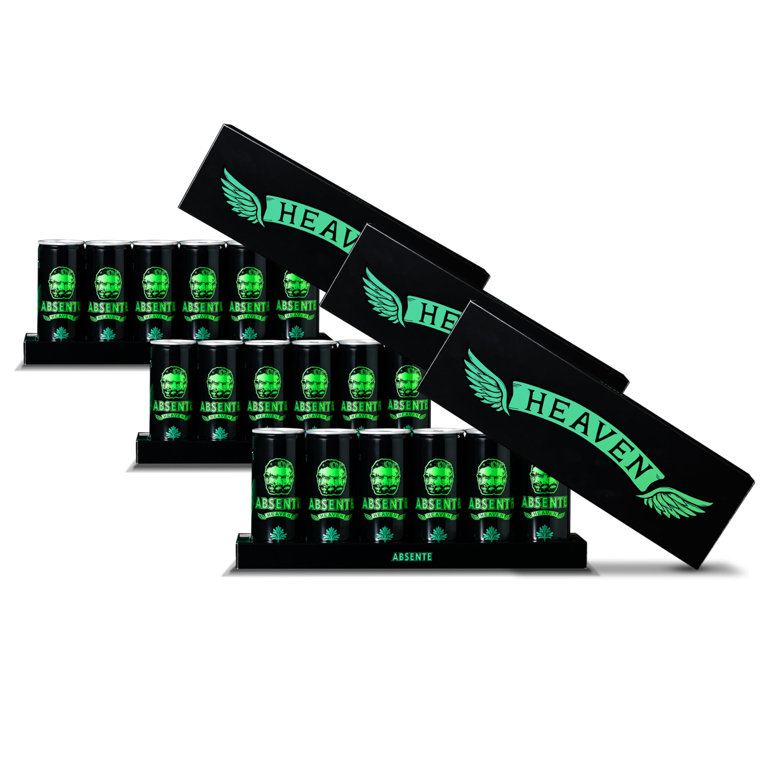 ABSENTE HEAVEN/アブサントヘヴン SIXPAC × 3（250ml × 18本）ハーブドリンク 才能を開眼 エナジードリンク エナドリ