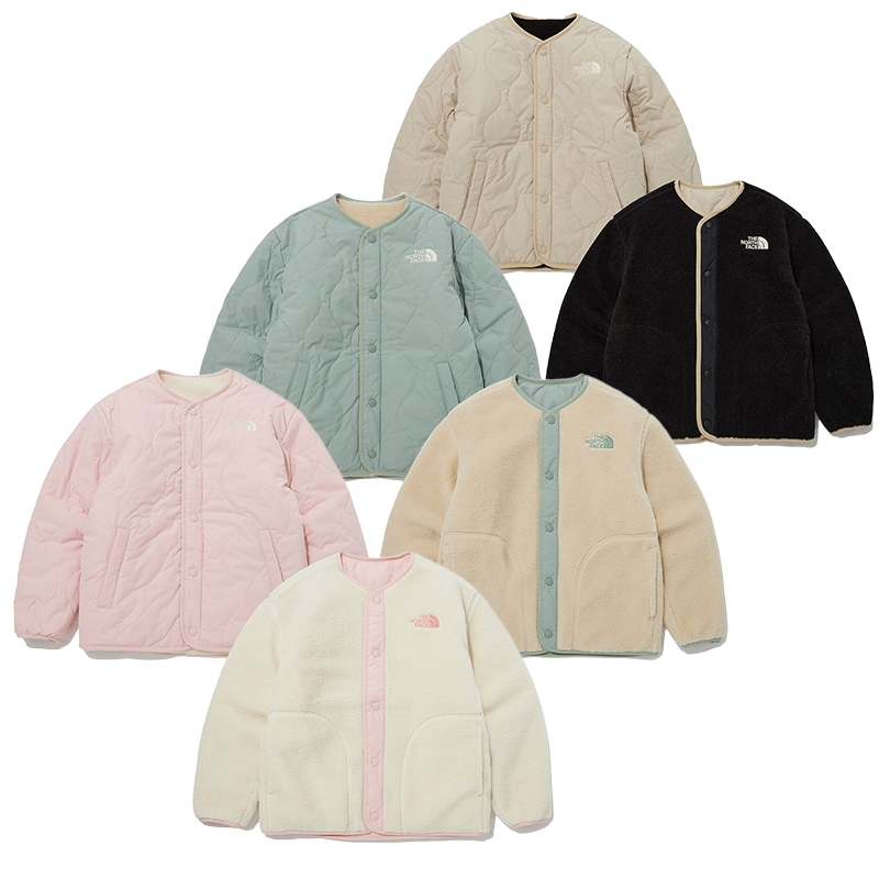 NJ3NP54 KS FURRY HEAT RVS CARDIGAN 男の子 女の子 キッズ ホワイトラベル WHITELABEL ジャンパー ジャンバー カーディガン フリース 軽量 軽い 防寒