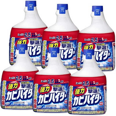 他サイト： 【ケース販売】 ワイドハイター 強力カビハイター カビ取り剤 ハンディスプレー つけかえ 大容量 1000ml×6個の商品画像