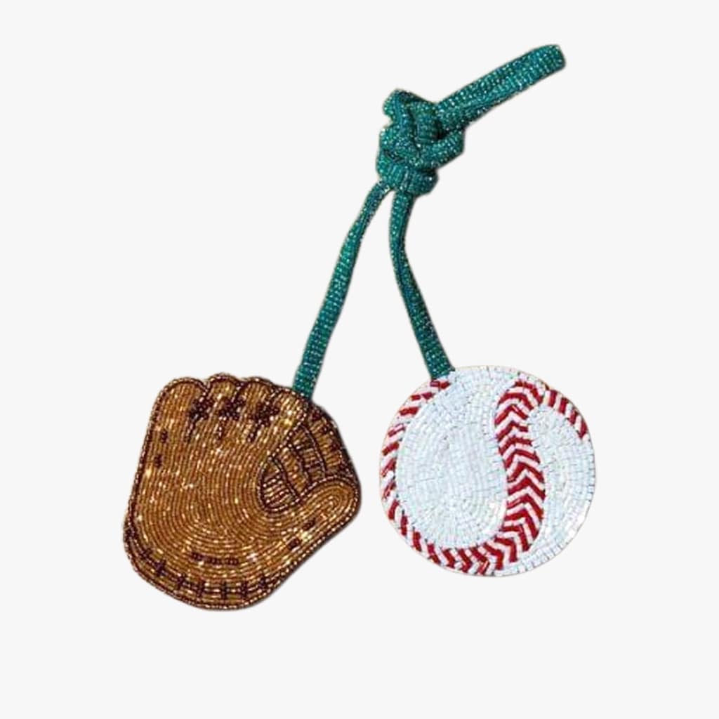 やきゅう ビーズ バッグチャーム チャーム