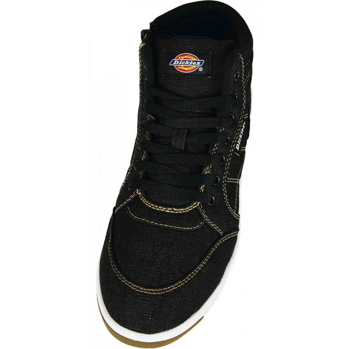 Dickies ディッキーズ ハイカット セーフティーシューズ D-3311 26cm ブラック 安全靴 デニム調 鋼製先芯 作業靴