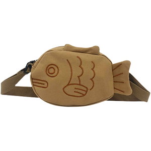 たい焼きバッグ ショルダーバッグ 鲷焼き 斜め掛けバッグ 焼き魚型クロスボディバッグ 和風 鞄　財布
