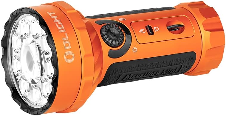 Marauder Mini 懐中電灯 7000ルーメン 射程600m 43.5時間駆動 充電式 小型 高輝度 IPX8防水 オレンジ