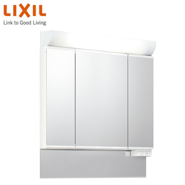洗面化粧台 ミラーキャビネット 幅90cm 3面鏡全収納タイプ くもり止めコート付 スタンダードLED MJ1X2-903TXSU