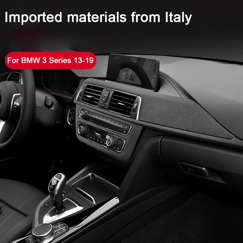 BMW 3シリーズ F30 F32 F33 F34 F35 F36（2013-）用 スエード調オーバーレイ センターパネル＆リアエアコンアウトレットカバー 輸入品
