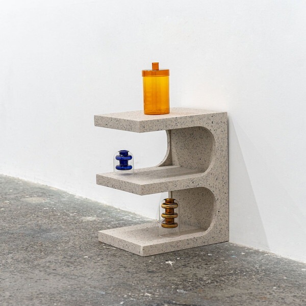 MAR-14LGY グレー サイドテーブル メーカー直送