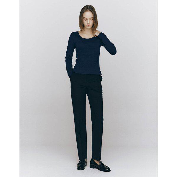 NEW レディース スリム スラックス 415501(02ネイビー)