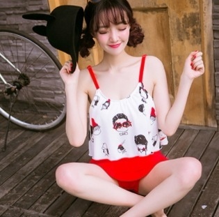 水着 ビキニ スイムウェア タンキニ 紐ビキニ セクシービキニ 体系カバー水着 セパレート 体系カバー フリル セット 上下セット 2点セット ツーピース かわいい 大人可愛い きれいめ セクシー ス