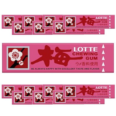 他サイト： ロッテ 歯につきにくい 梅ガム 9枚 ×15個の商品画像